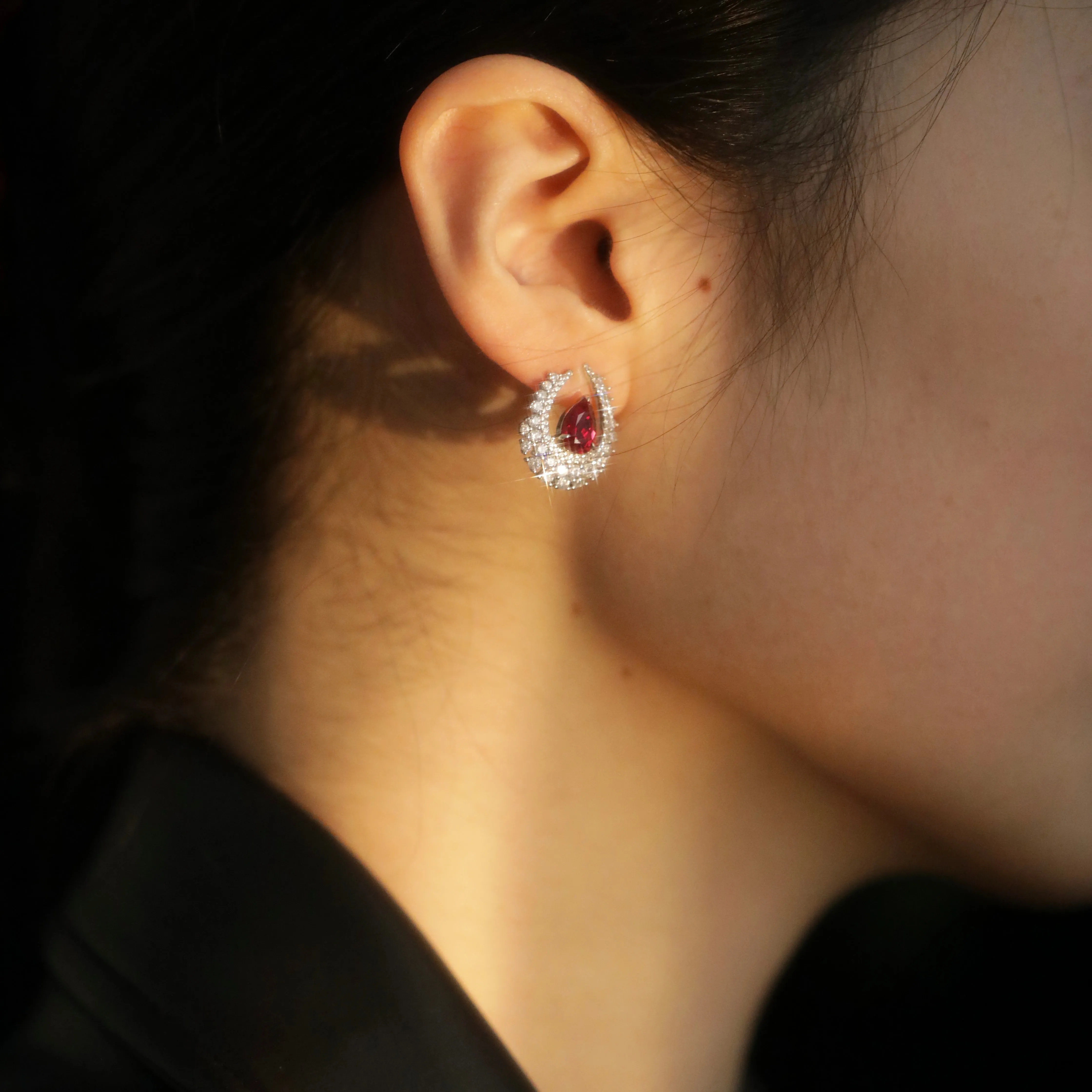 Luna Ruby Earrings