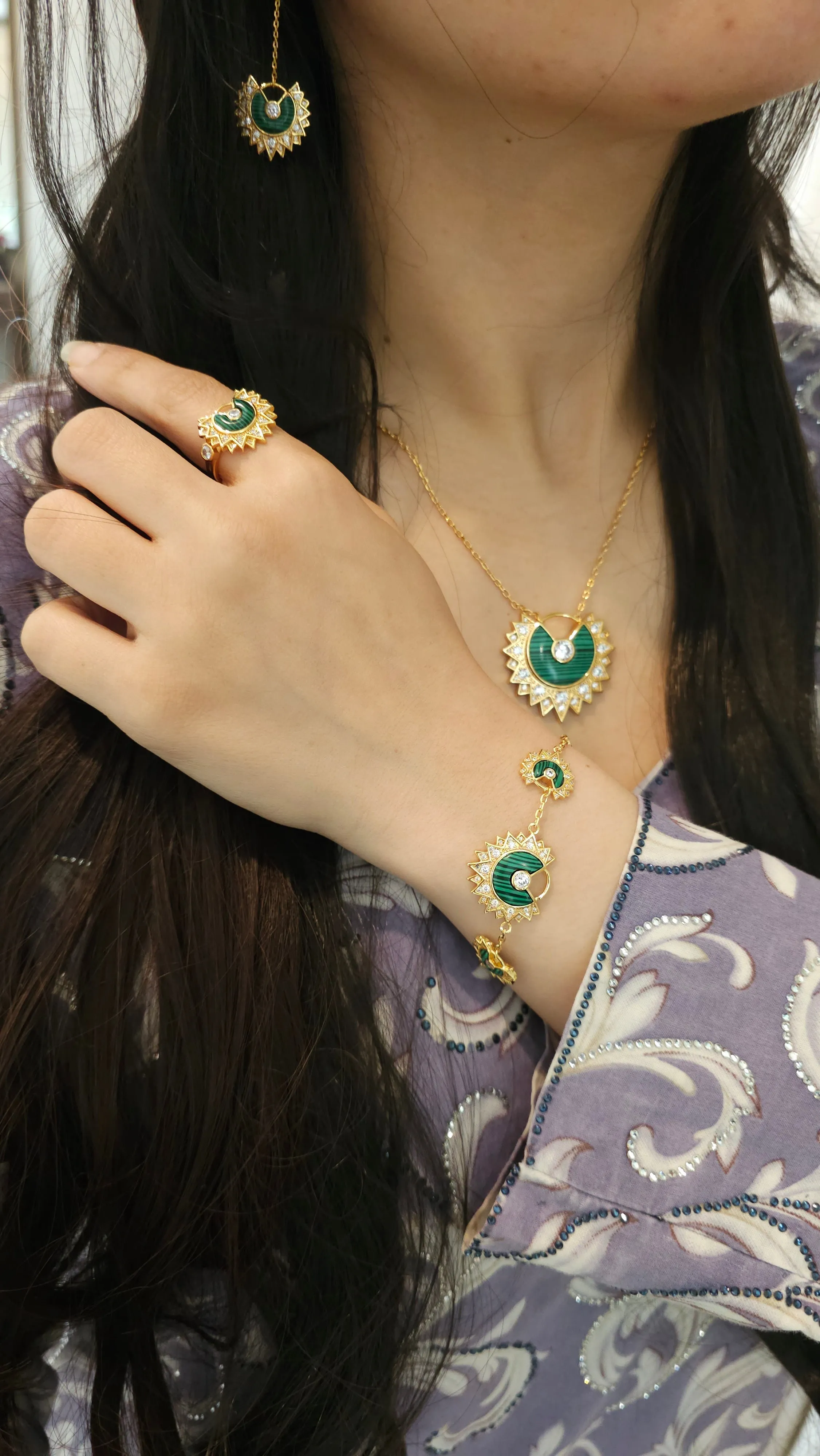 Malachite Sunshine Necklace
