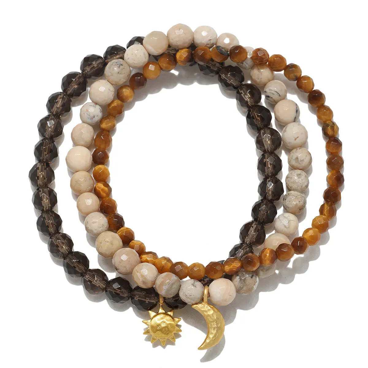 Manifest Balance Gemstone Bracelet Set