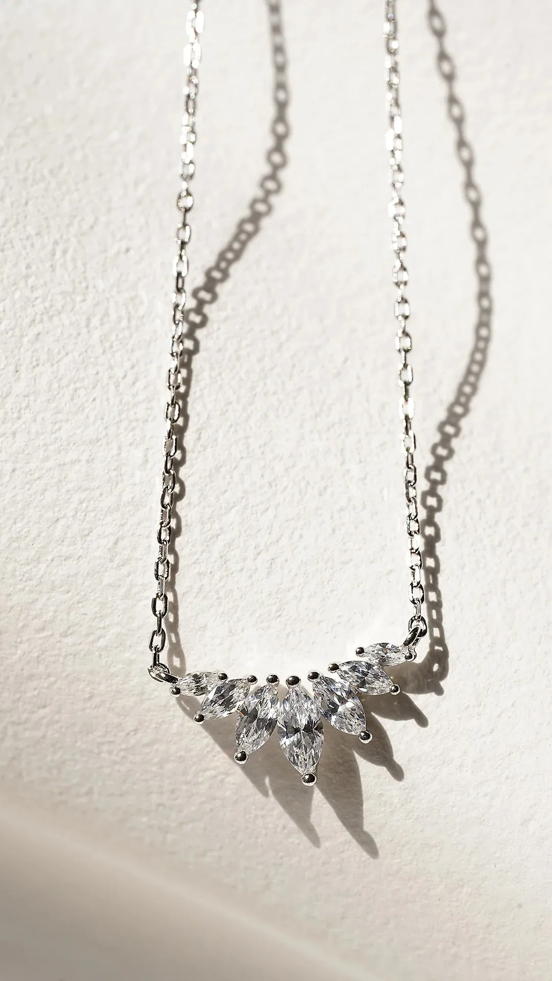 Marquise Silver Necklace