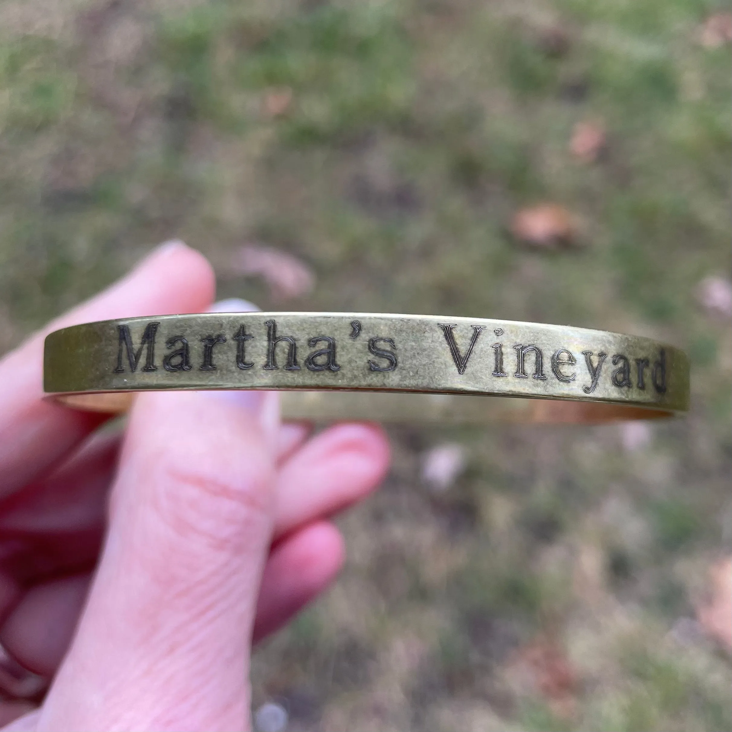 Martha's Vineyard Bangle Bracelet, Brass, SALE