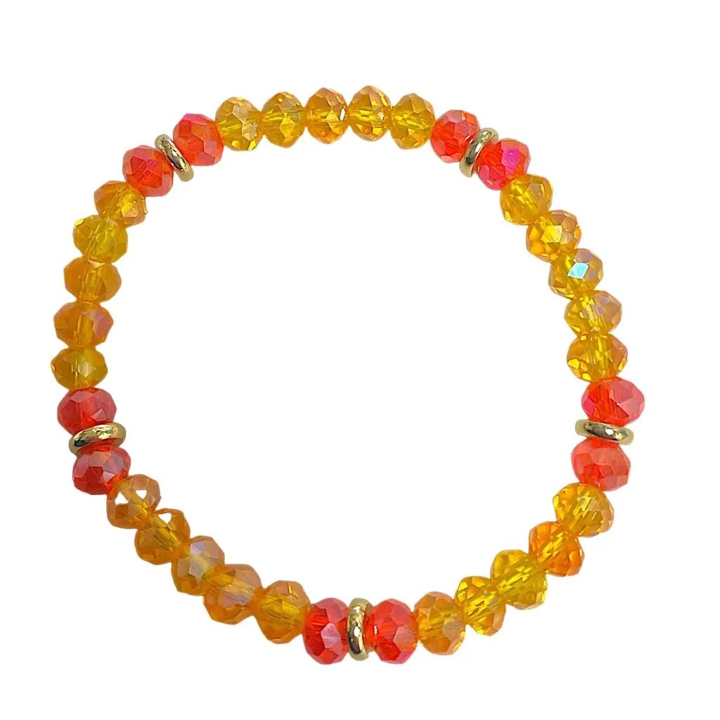 Miami Sunset Crystal Stretch Bracelets