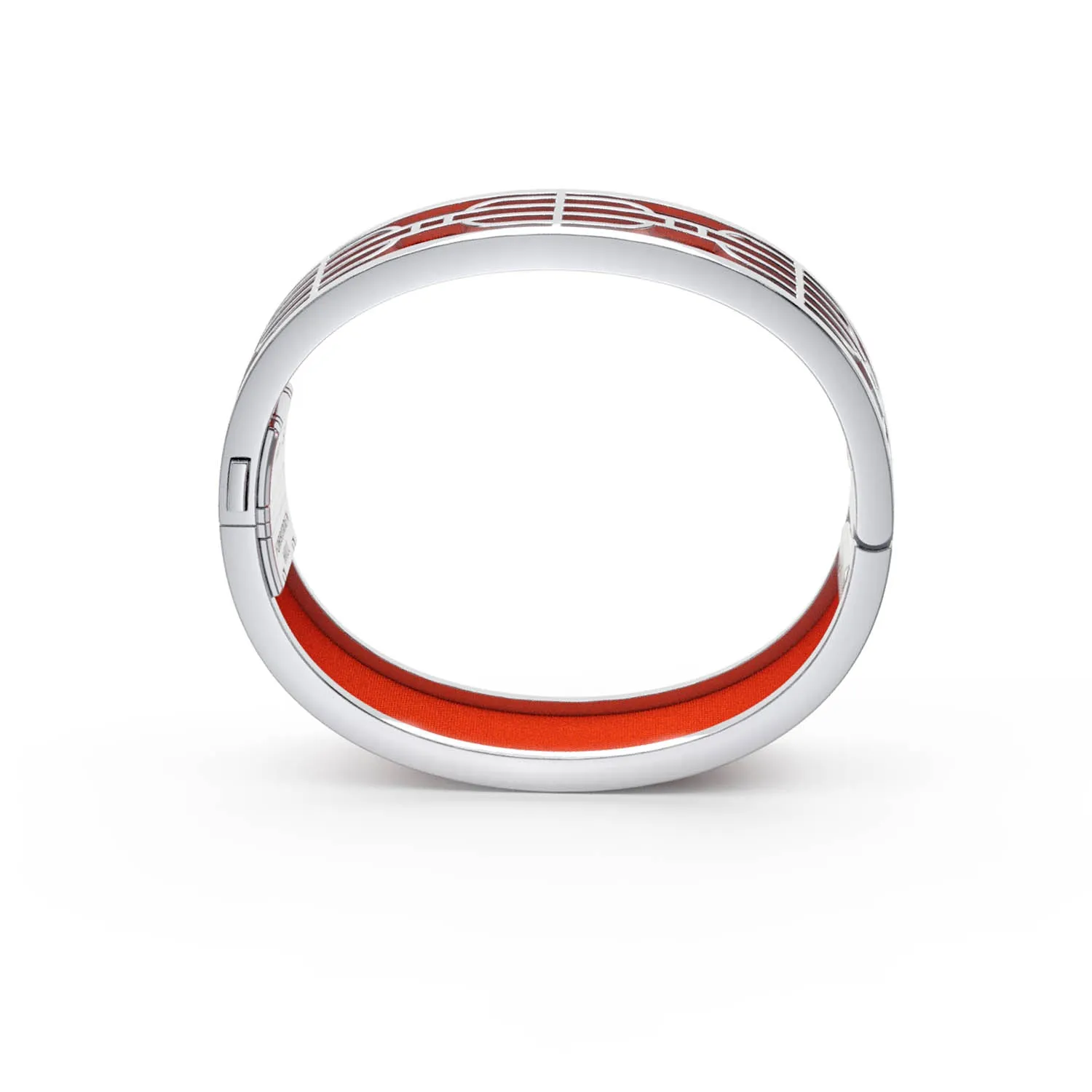 Nanyang Dream Bangle - Lava Orange - Sterling Silver