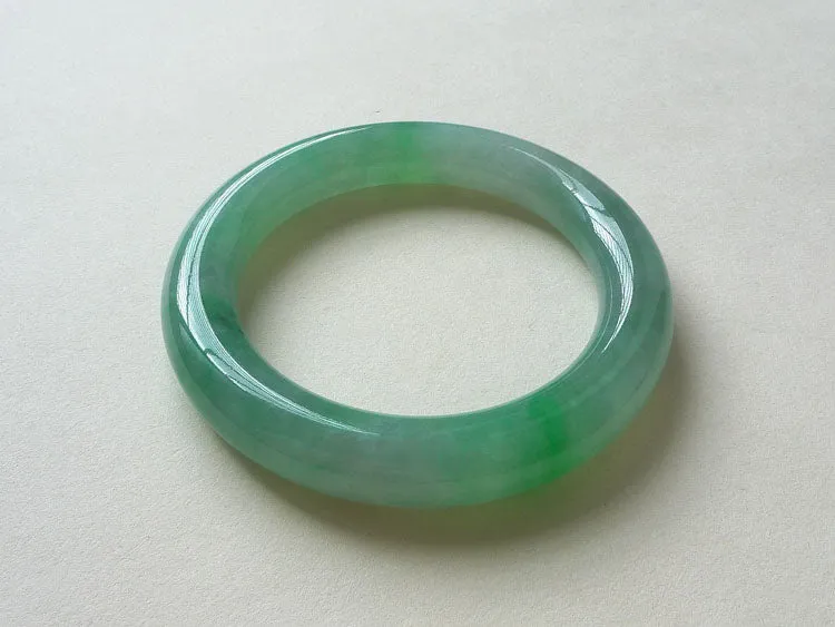 Natural Jade Bangle Jadeite Bangle Internal Diameter 56.7mm BER383