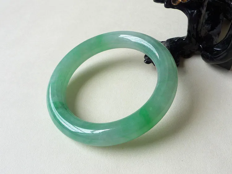 Natural Jade Bangle Jadeite Bangle Internal Diameter 56.7mm BER383