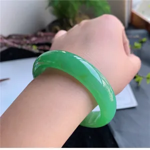 Natural Jade Bangle Jadeite Bangle Internal Diameter 57.3mm 00907