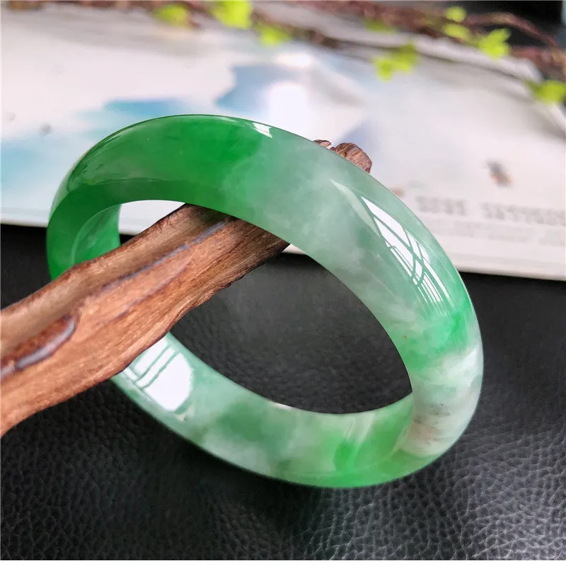 Natural Jade Bangle Jadeite Bangle Internal Diameter 57.5mm 00806