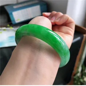 Natural Jade Bangle Jadeite Bangle Internal Diameter 57.5mm 00806