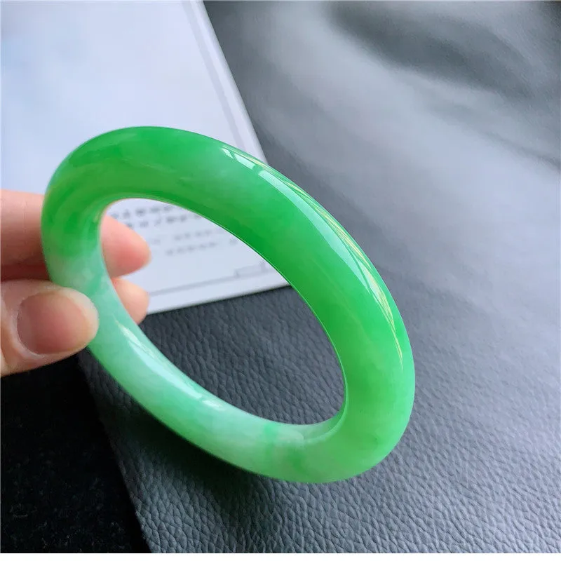 Natural Jade Bangle Jadeite Bangle Internal Diameter 58.0mm 00943