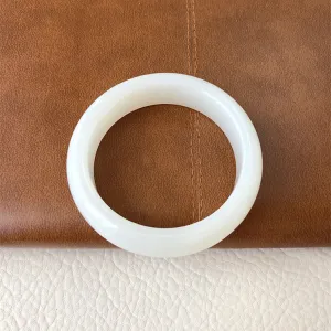 Natural Jade Bangle Nephrite Bangle Internal Diameter 58mm NBE018