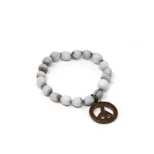 Natural Peace Beaded Bracelet