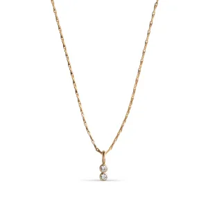 Necklace, Twin CZ