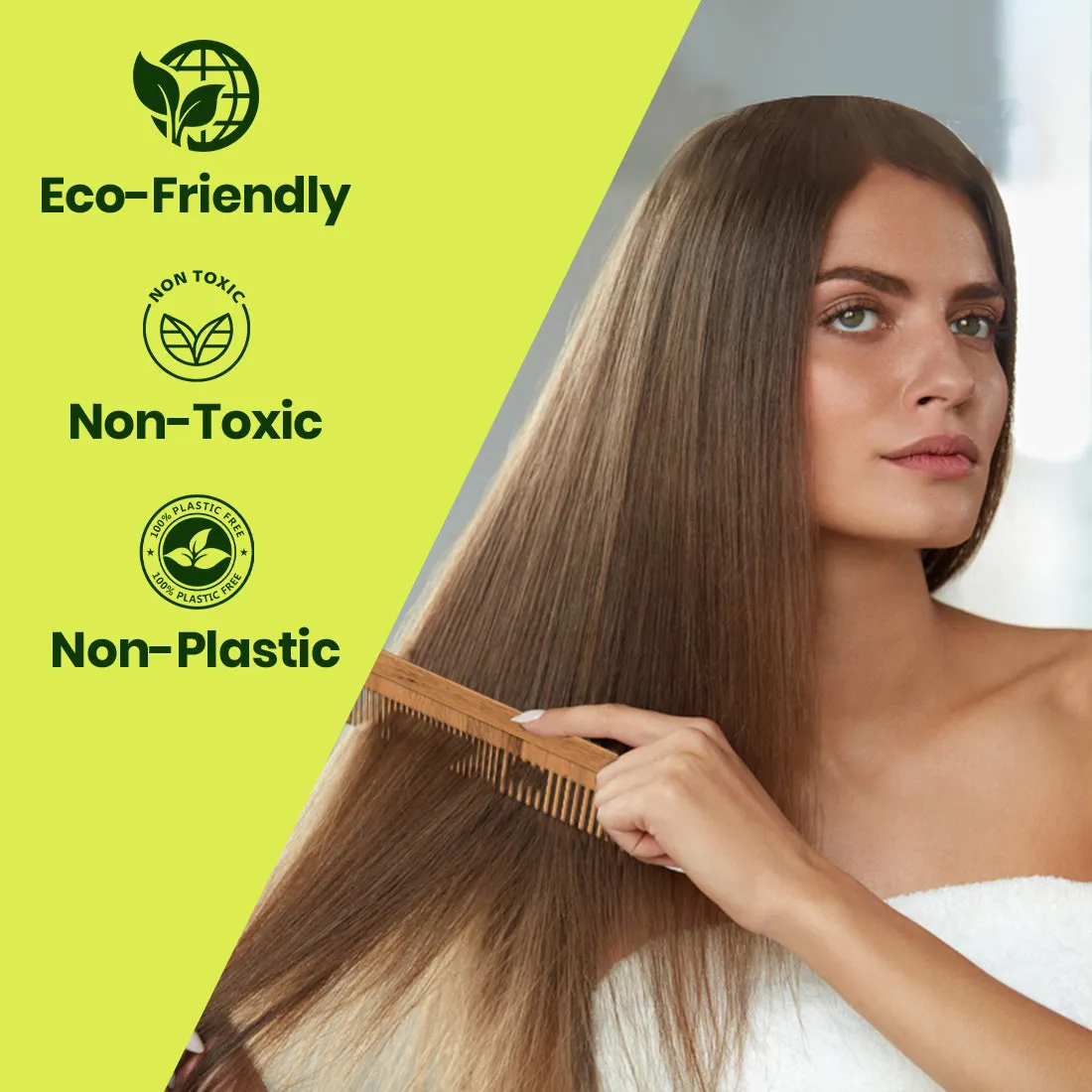 Neem Wood Comb (Anti-Dandruff & Anti-Hair Fall Comb).