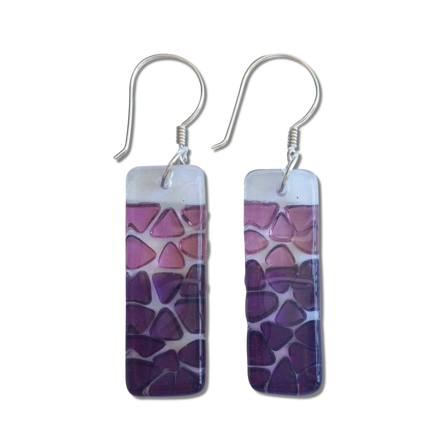 Picado Glass Earrings - Amber