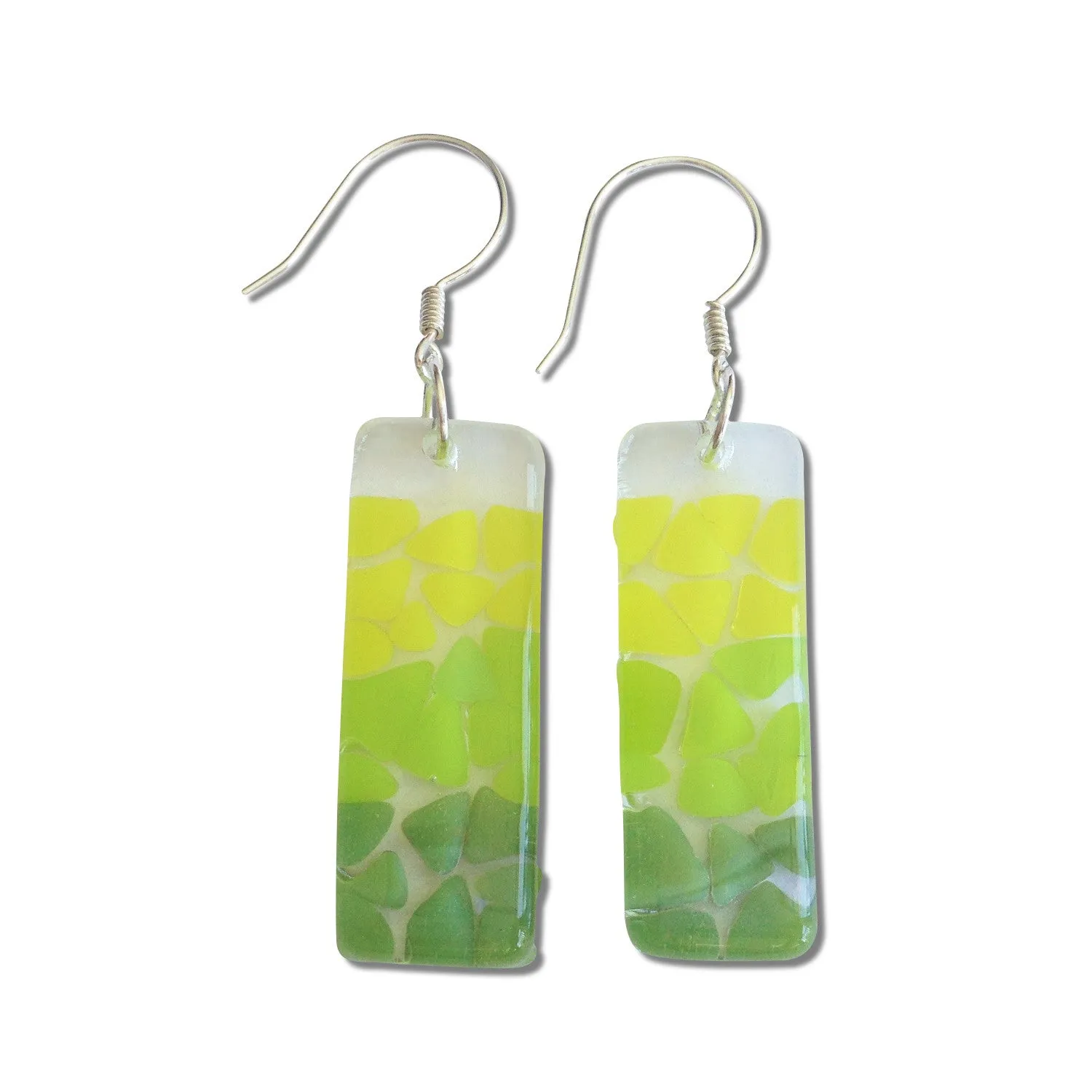 Picado Glass Earrings - Amber