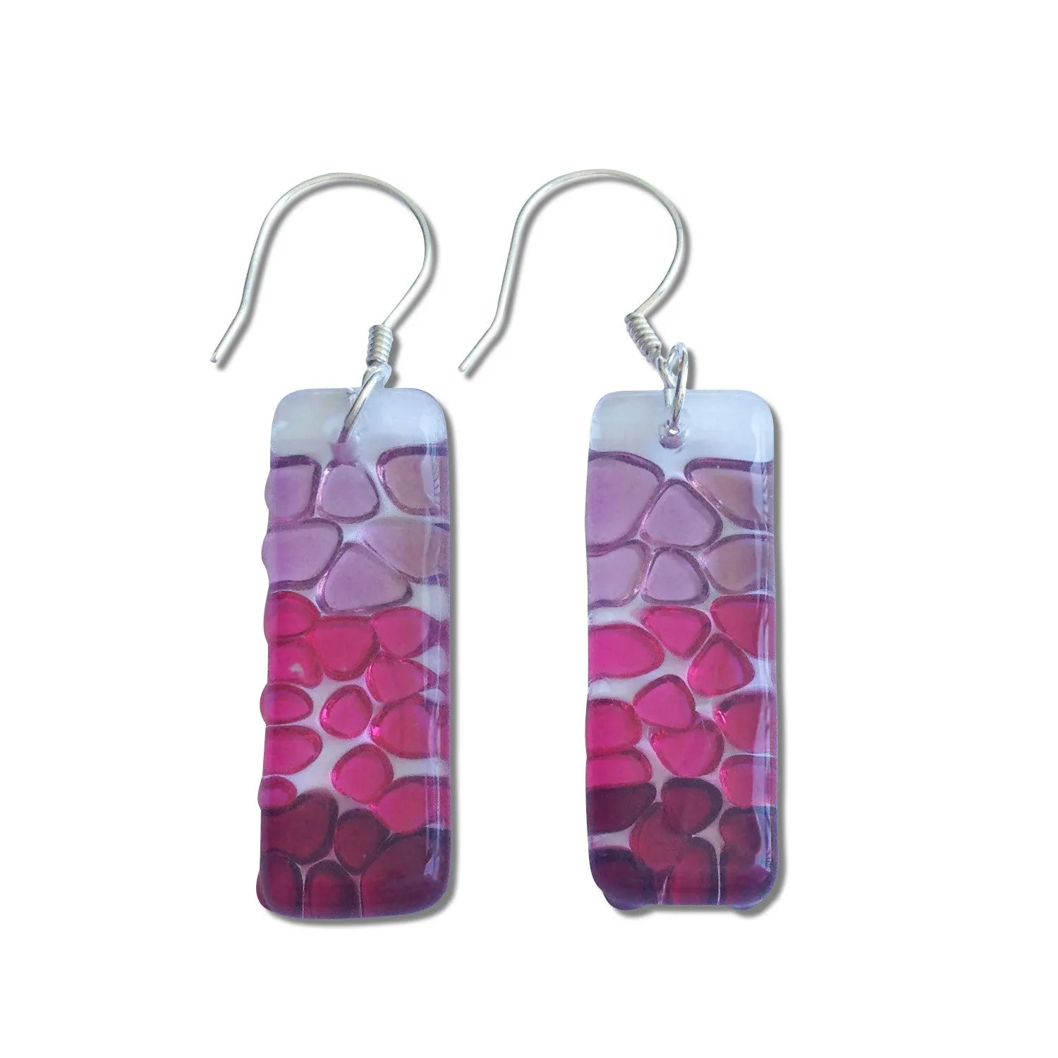 Picado Glass Earrings - Amber