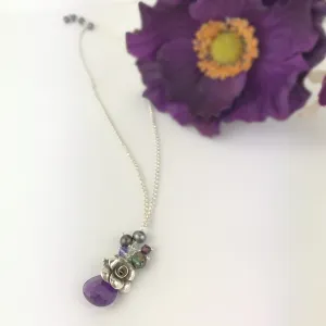 Purple Paradise Rose Pendant - VP140AM