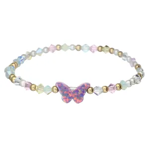 "PASTEL BUTTERFLY" Crystal Bracelet