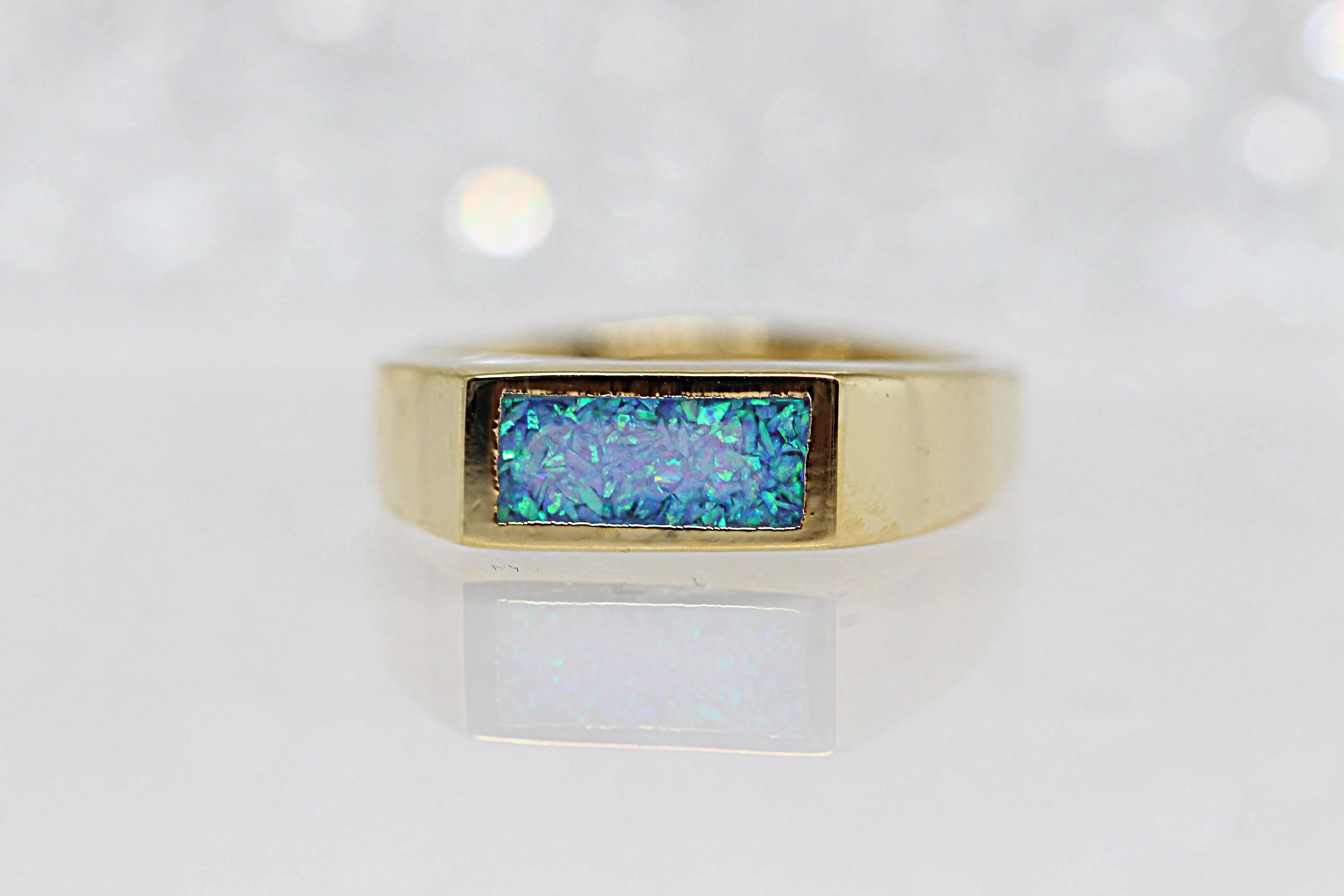 Rectangle Opal Ring