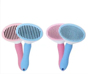 Self-Cleaning Pet Grooming Comb - Stainless Steel & ABS