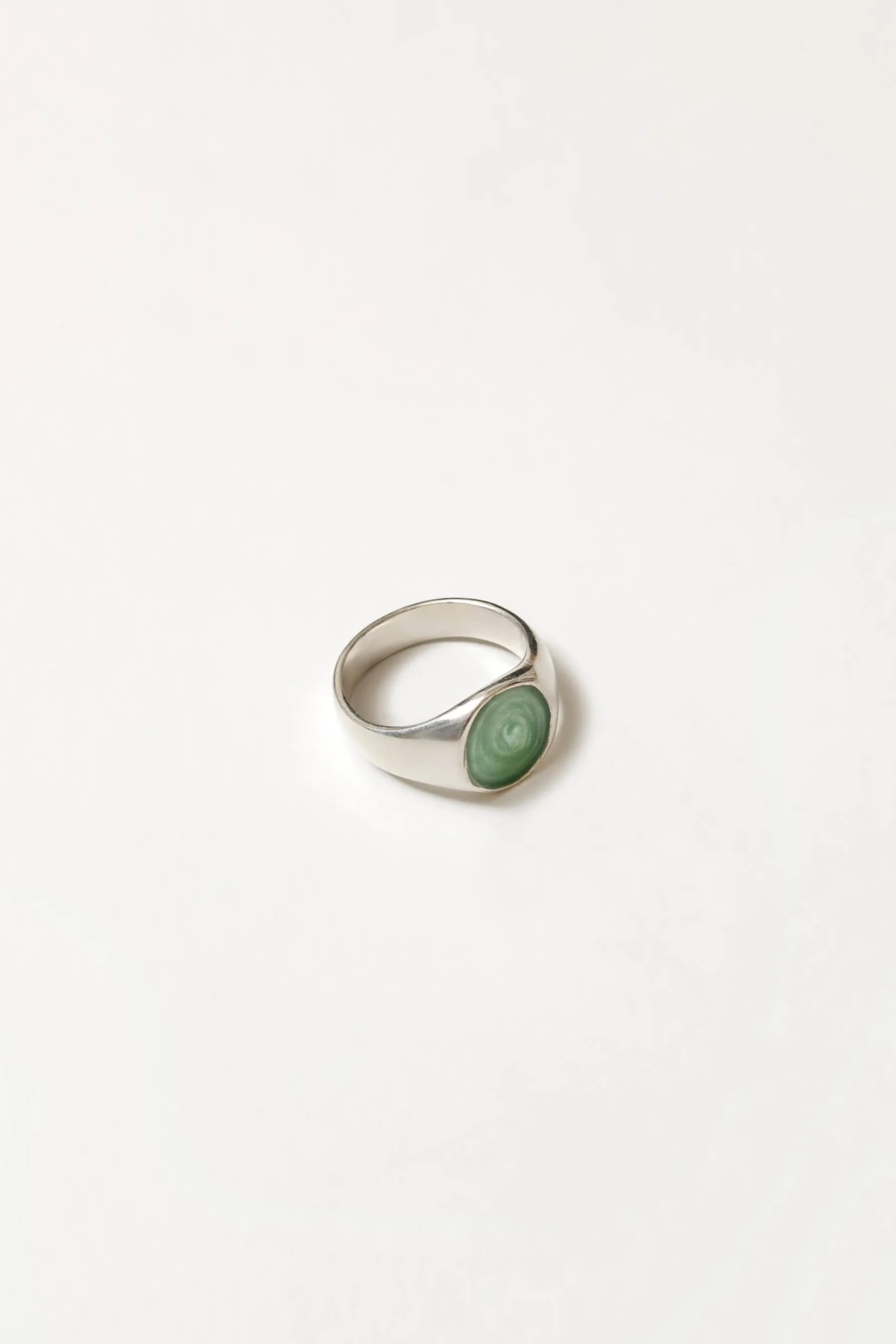 Silver   Green Tosh Ring