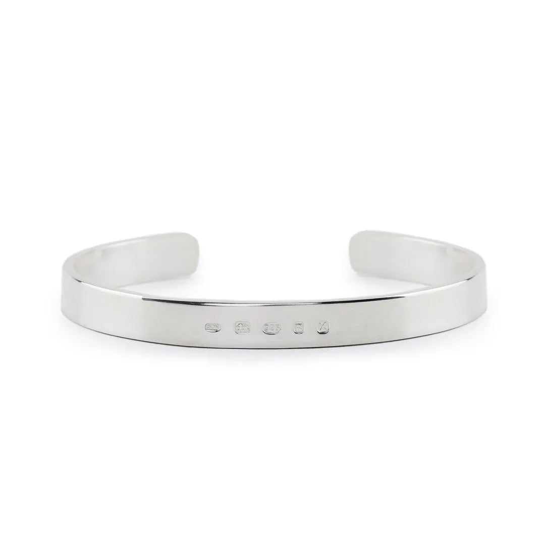 Silver Traditional Hallmark Bangle