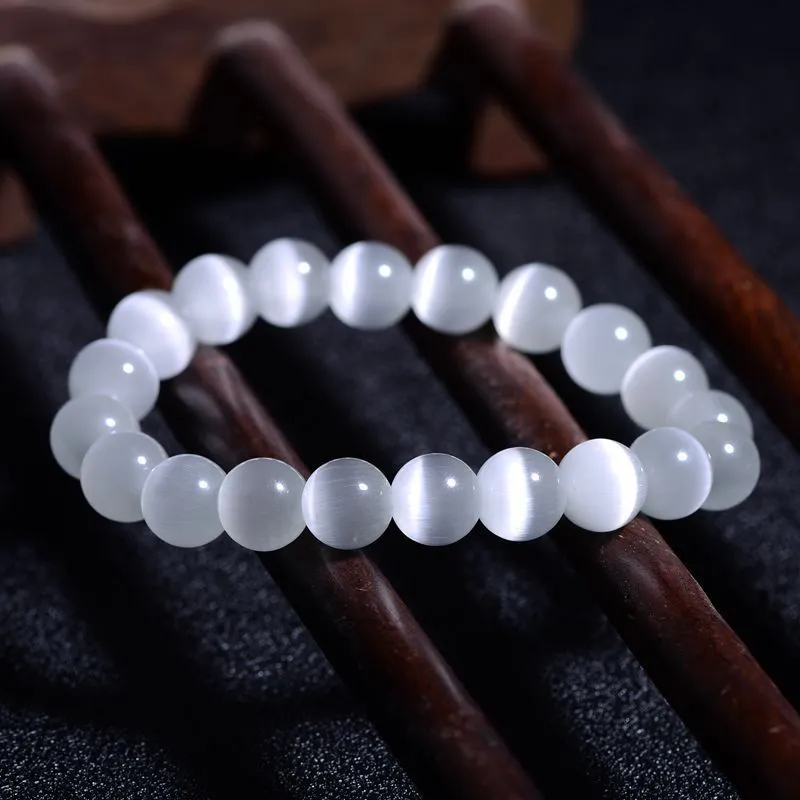 Simple Jewelry White Opal Bracelet