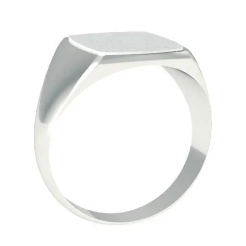 Step Edge Square Signet Ring - 15mm x 13mm