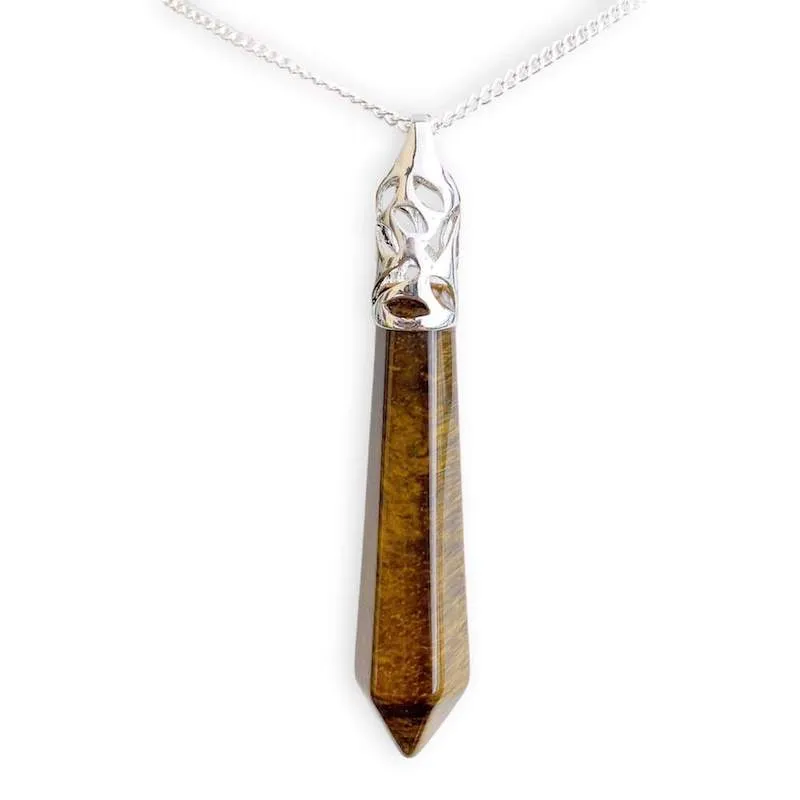 Stone Single Point Pendant Necklace