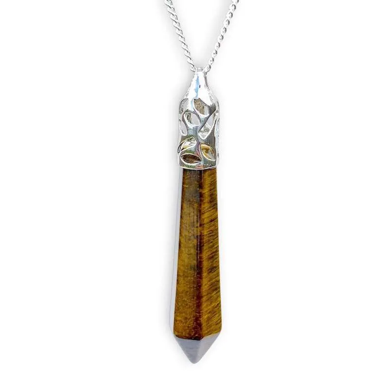 Stone Single Point Pendant Necklace