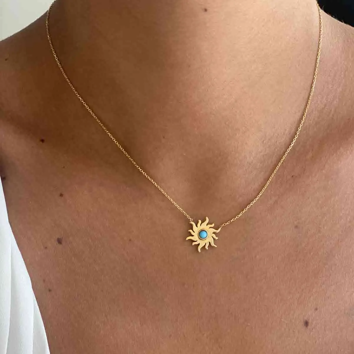 Sun Turquoise Necklace