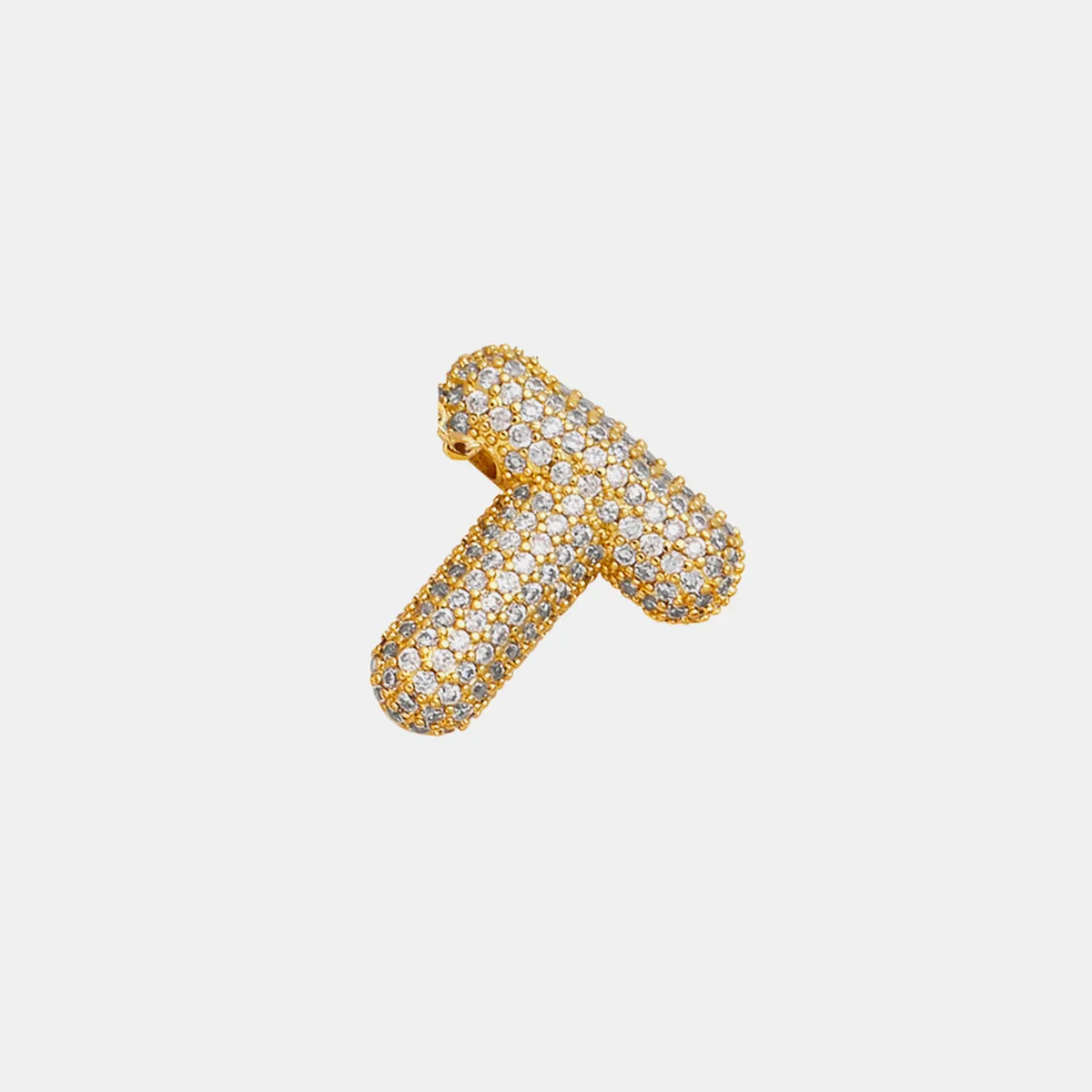 TEEK - L-U Gold-Plated Inlaid Zircon Letter Necklace