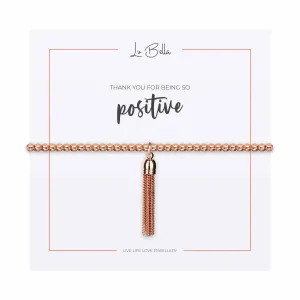 Thank You For Being So Positive Sentiments Friendship Bracelet