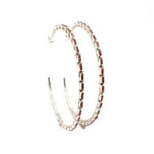 The Original Zuni Hoops - Coral: 3"