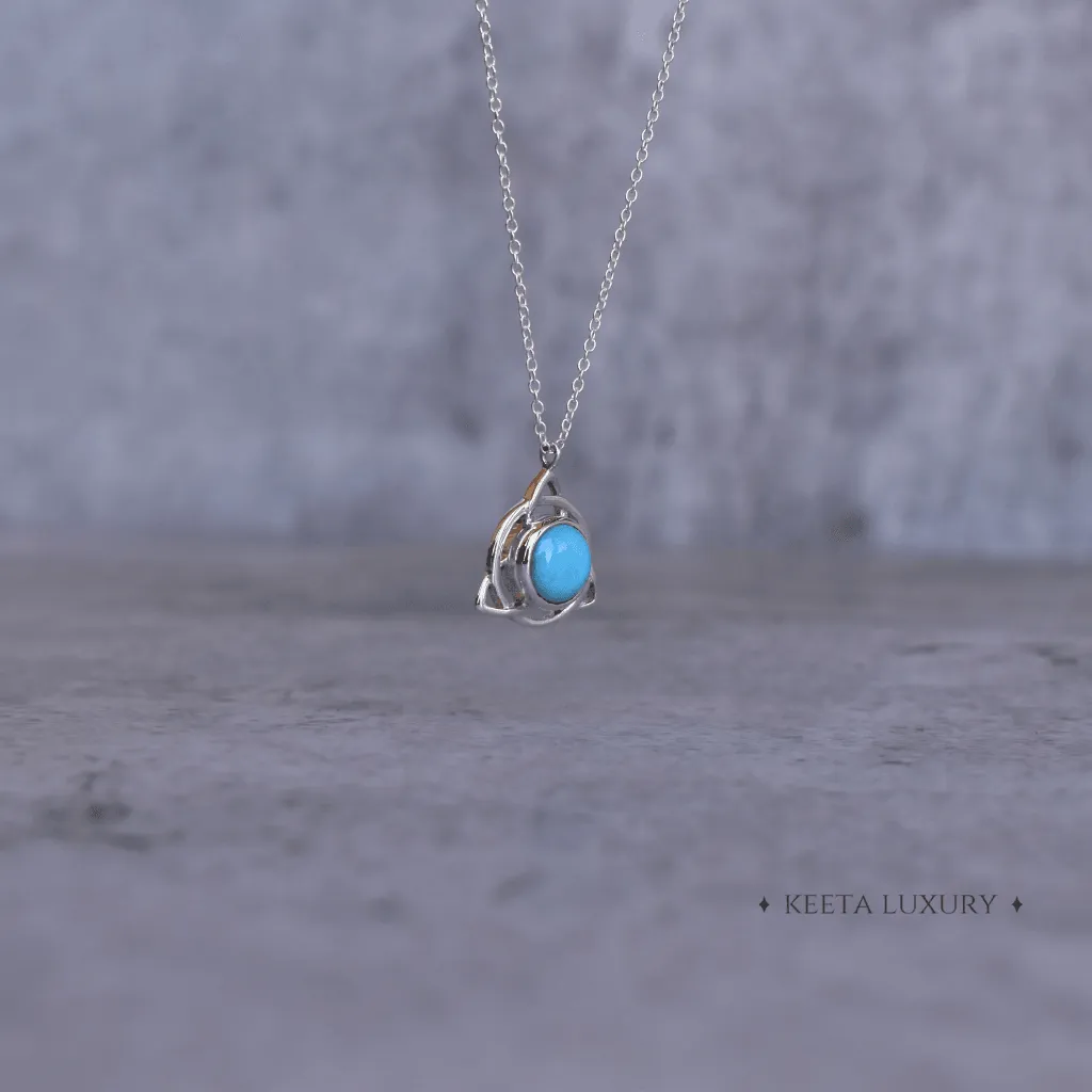 The Trinity Knot - Turquoise Necklace