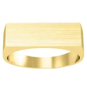 Wide Rectangular Signet Ring for Men - 21mm x 7mm