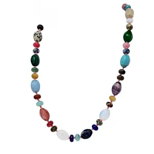 Women's Natural Gemstone Beaded Necklace